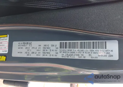 2015 Jeep Wrangler Unlimited Sahara z USA, uszkodzony, nr VIN 1C4BJWEG6FL678886